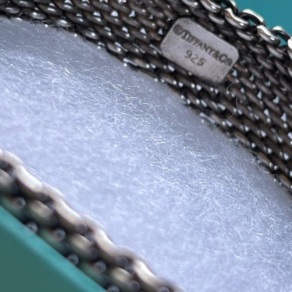 Tiffany & Co. Silver Mesh Bracelet and Ring set - Picture 5 of 15